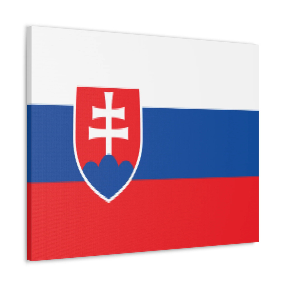 Slovakia Country Flag Canvas Vibrant Wall Art Unframed Home Decor